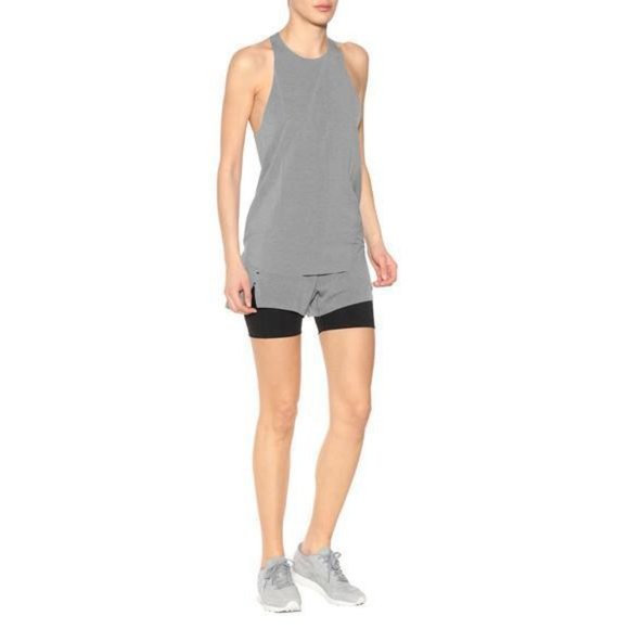 LNDR Women's Gray Run Double Shorts - Picture 7 of 8